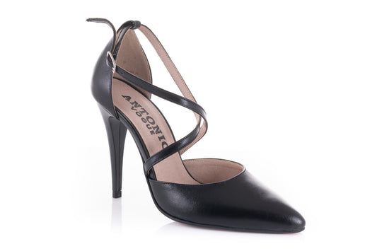 Pantofi dama eleganti piele naturala ANTONIO 74 175 negru box