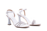 Sandale dama elegante piele ecologica 390-10 alb