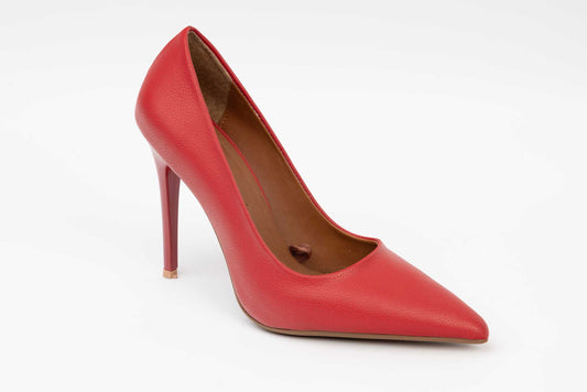 Pantofi dama stiletto  piele eco LONDON 1900-14 Rosu