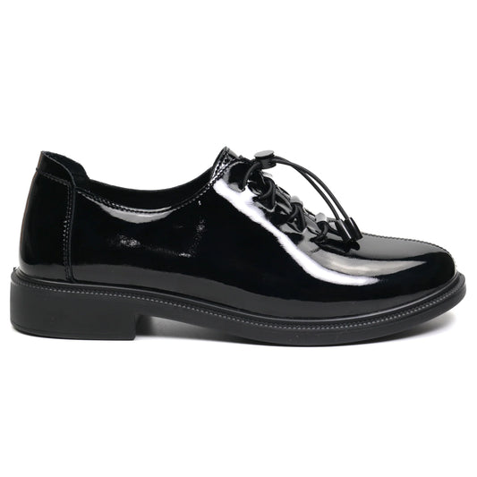 Pantofi dama casual piele naturala FORMAZIONE G16 negru
