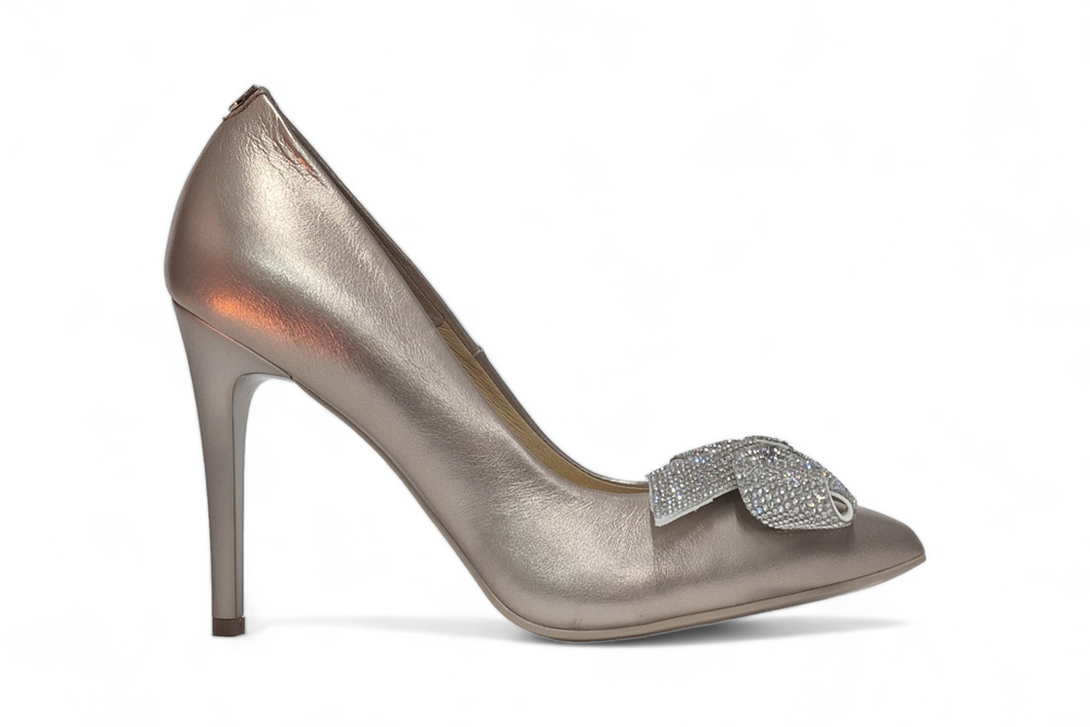 Pantofi dama eleganti piele naturala SALA 20265 auriu
