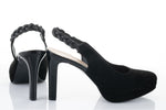 Pantofi dama eleganti piele naturala dec 20292 negru velur