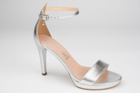 Sandale damă piele naturală SALA 9165 Argintiu