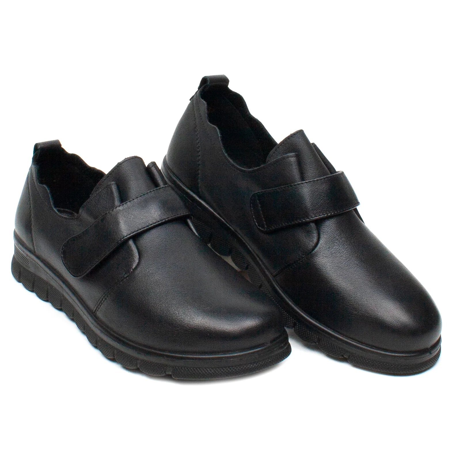 Pantofi dama casual piele naturala 074 negru