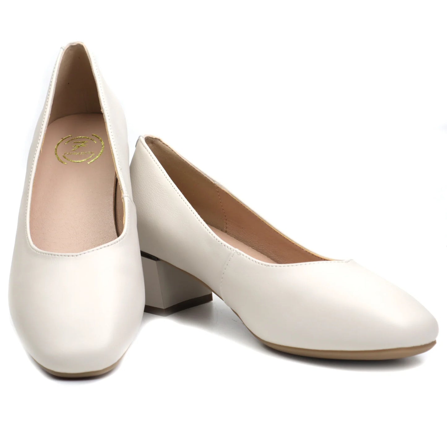 Women's casual shoes made of natural leather FORMAZIONE 1793 cream