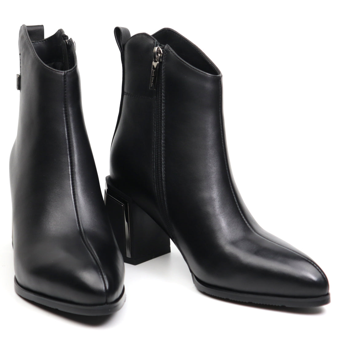 Ghete dama elegante piele naturala JOSE SIMON 3224 negru