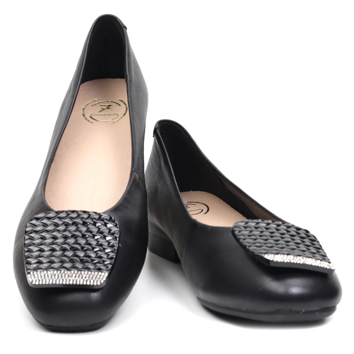 Women's casual shoes made of genuine leather FORMAZIONE 8067 black