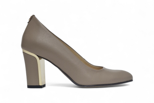 Pantofi dama eleganti piele naturala SALA 1198 vizon
