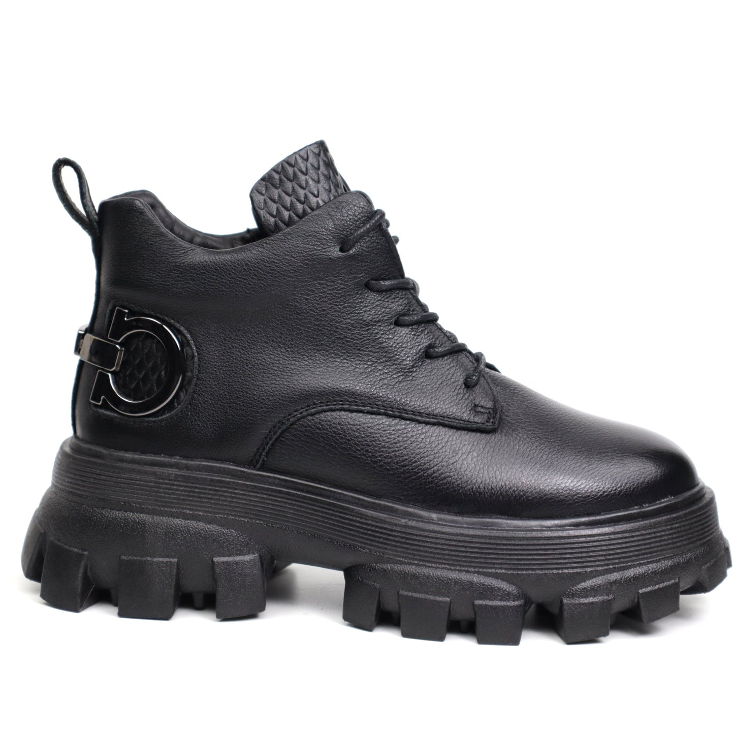 Women's casual boots made of natural leather FORMAZIONE 912 black