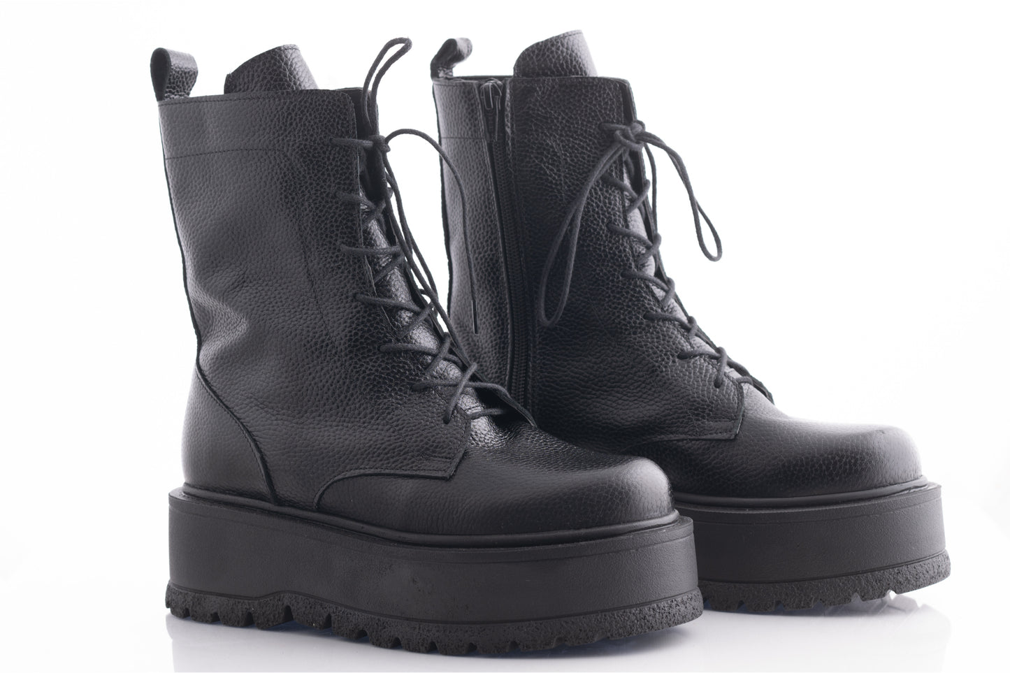Ghete dama casual piele naturala PERLA 3013 negru box