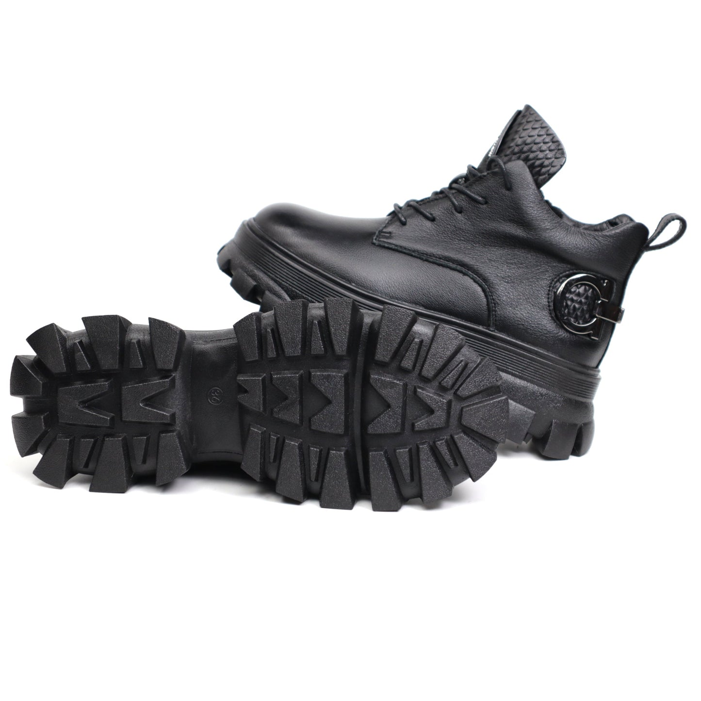 Women's casual boots made of natural leather FORMAZIONE 912 black