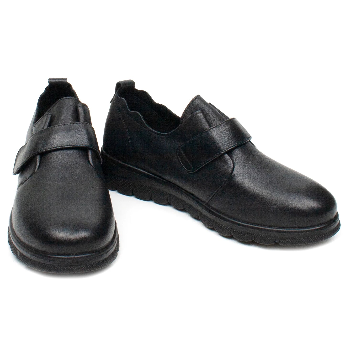 Women's casual shoes made of genuine leather FORMAZIONE 074 black