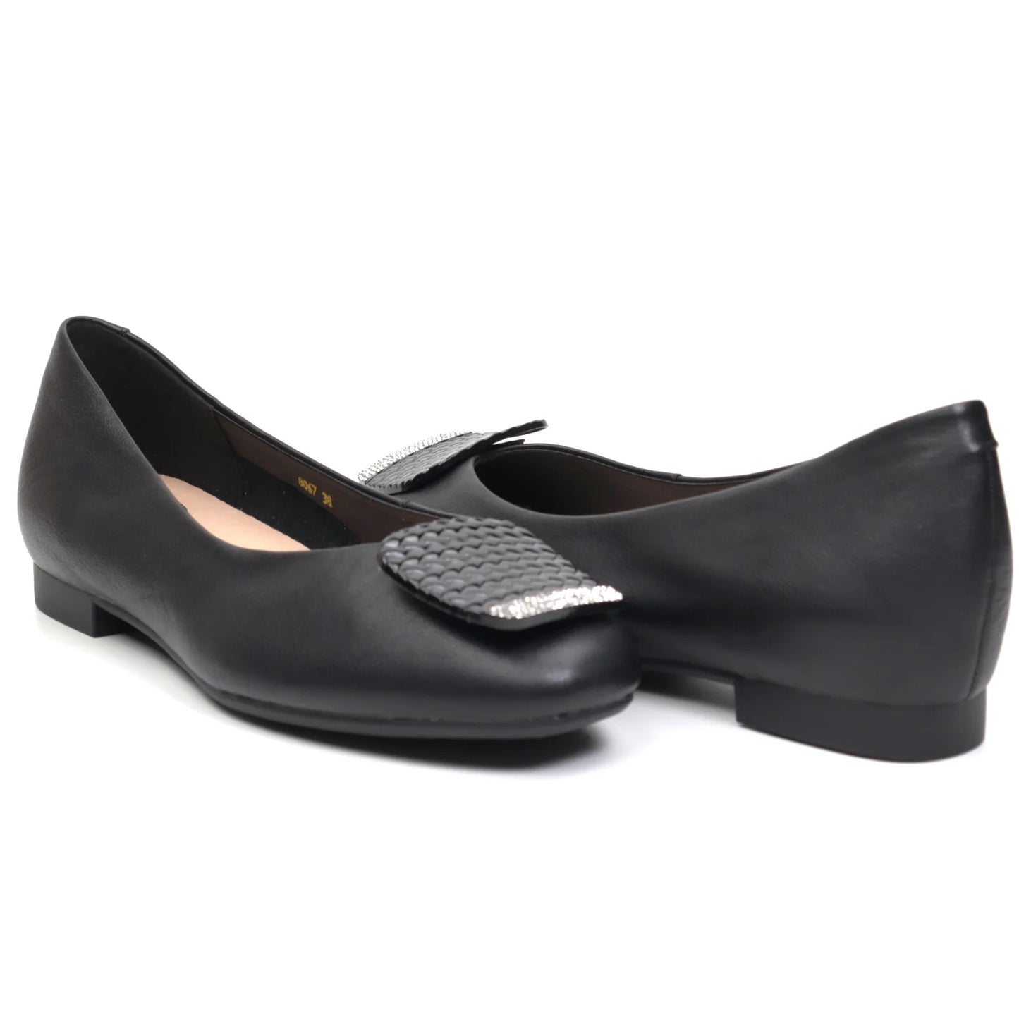 Women's casual shoes made of genuine leather FORMAZIONE 8067 black