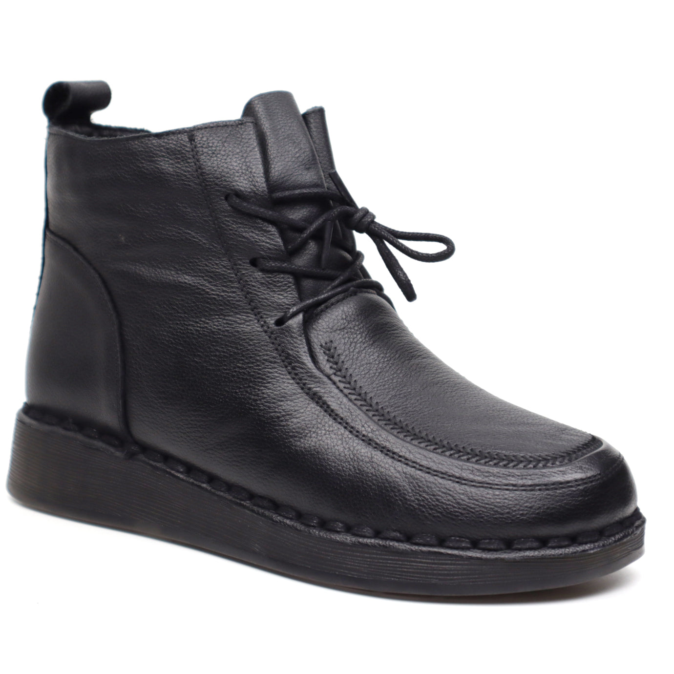 Ghete dama casual piele naturala FORMAZIONE 8750 negru