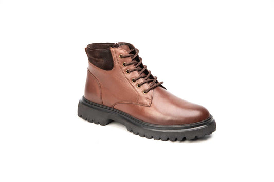 Ghete barbati casual piele naturala CATALI 067 maro box