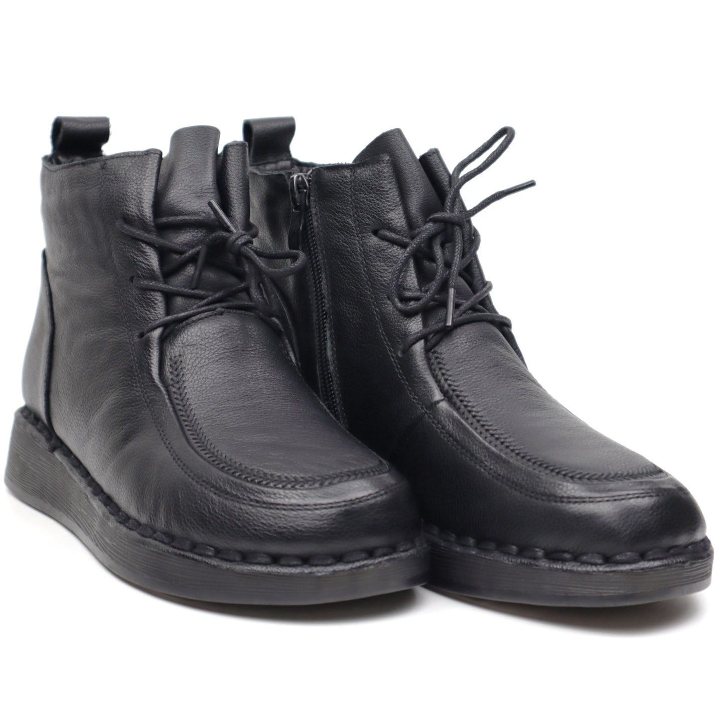 Ghete dama casual piele naturala FORMAZIONE 8750 negru