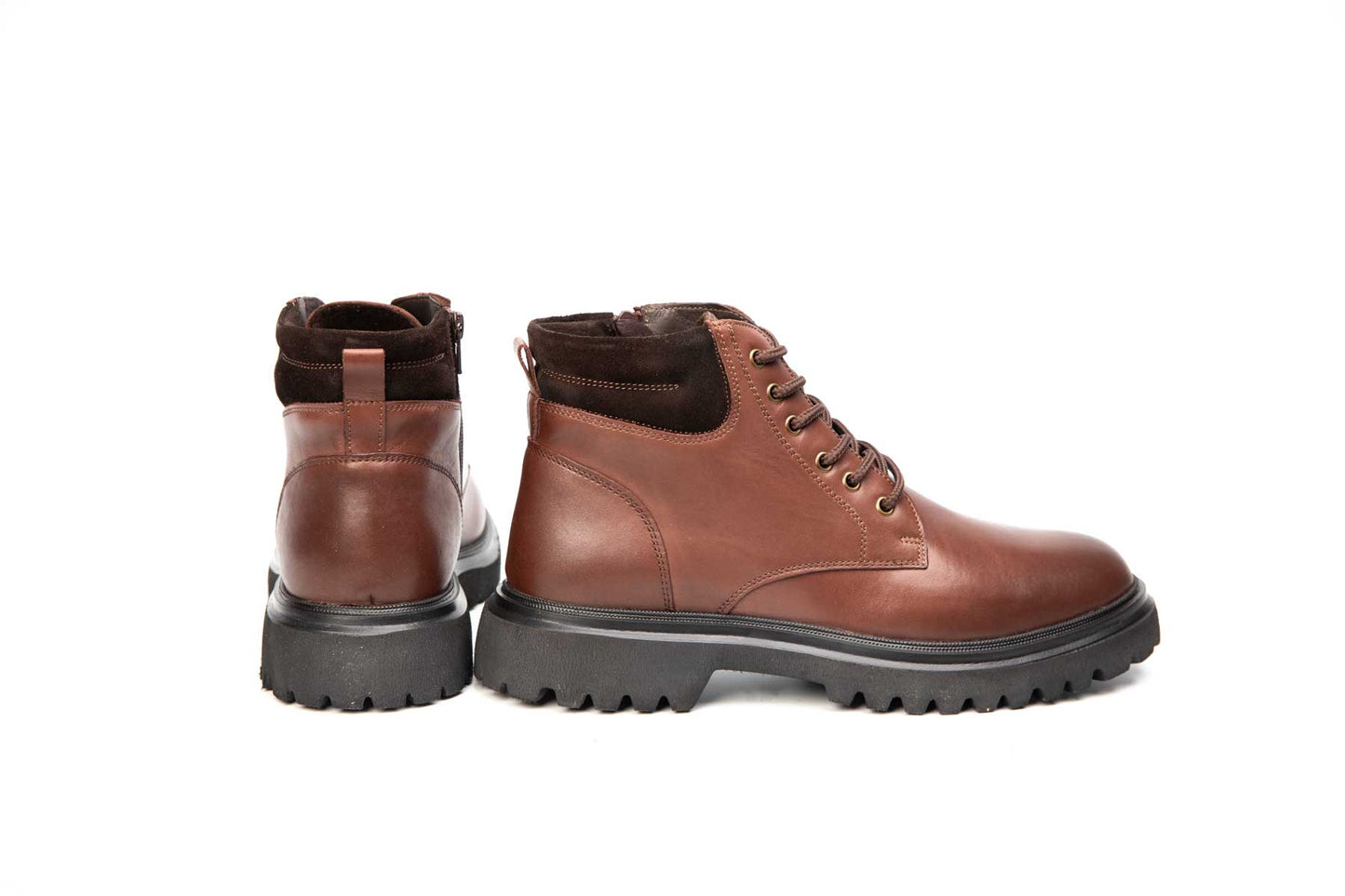 Ghete barbati casual piele naturala CATALI 067 maro box