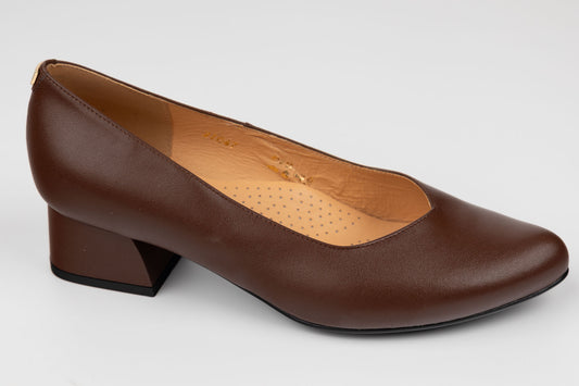 Pantofi damă piele naturală SALA 21047 Maro