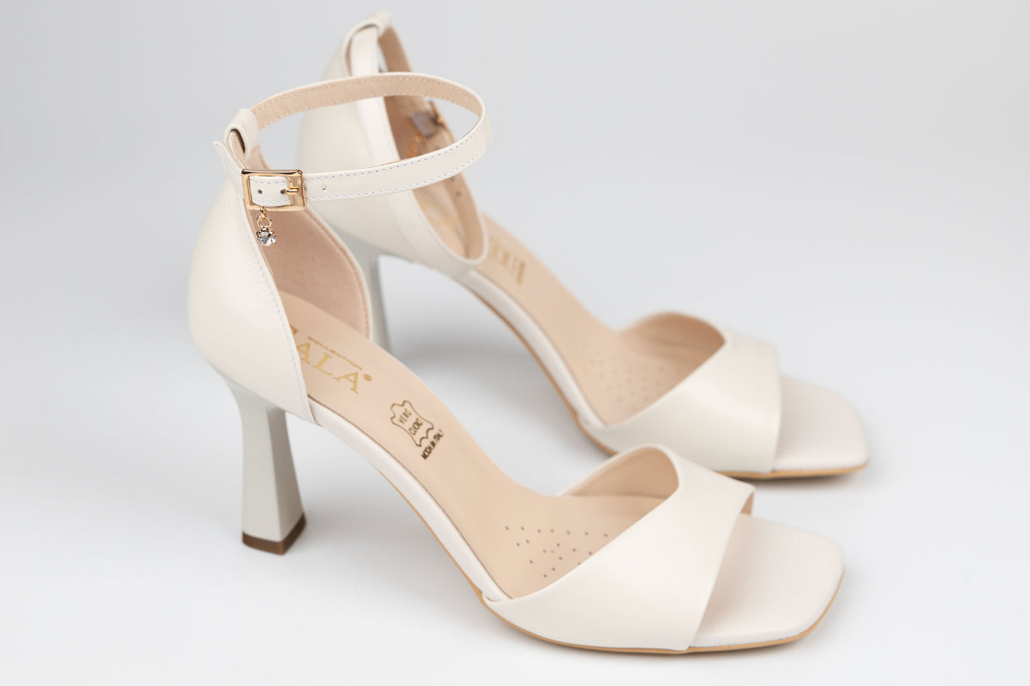 Sandale damă piele naturală SALA 21002 Ivory