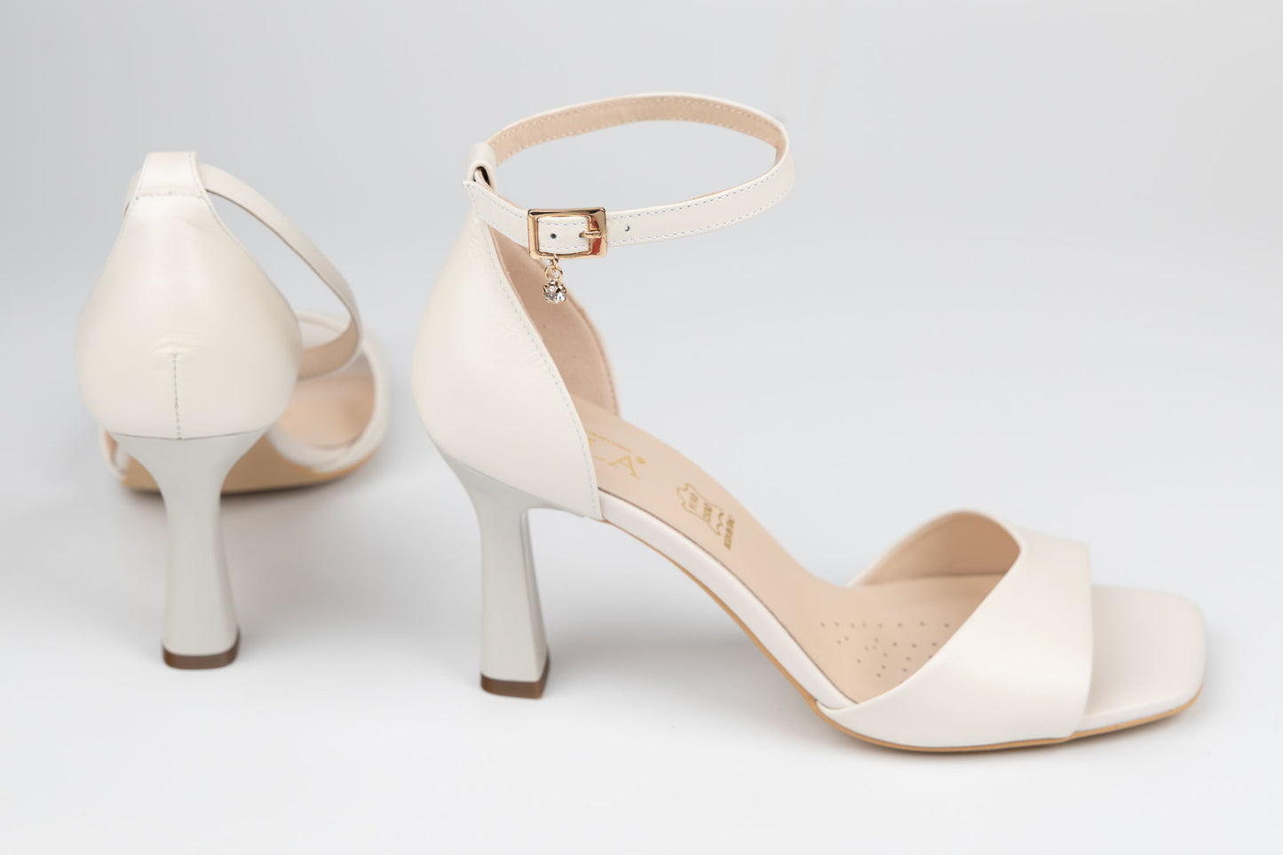 Sandale damă piele naturală SALA 21002 Ivory