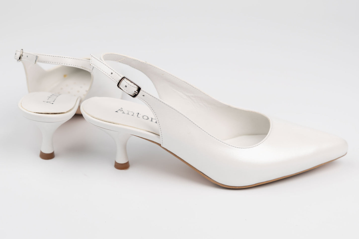 Pantofi damă piele naturală ANTONIO 4176-03 Alb (33-42)