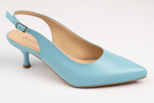 Pantofi damă piele naturală ANTONIO 4176-03 Blue (33-40)
