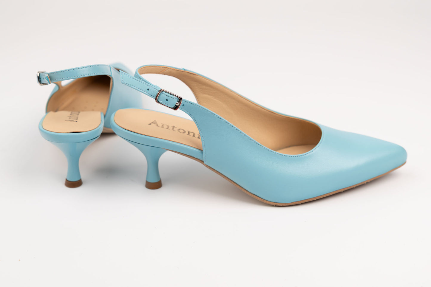 Pantofi damă piele naturală ANTONIO 4176-03 Blue (33-40)