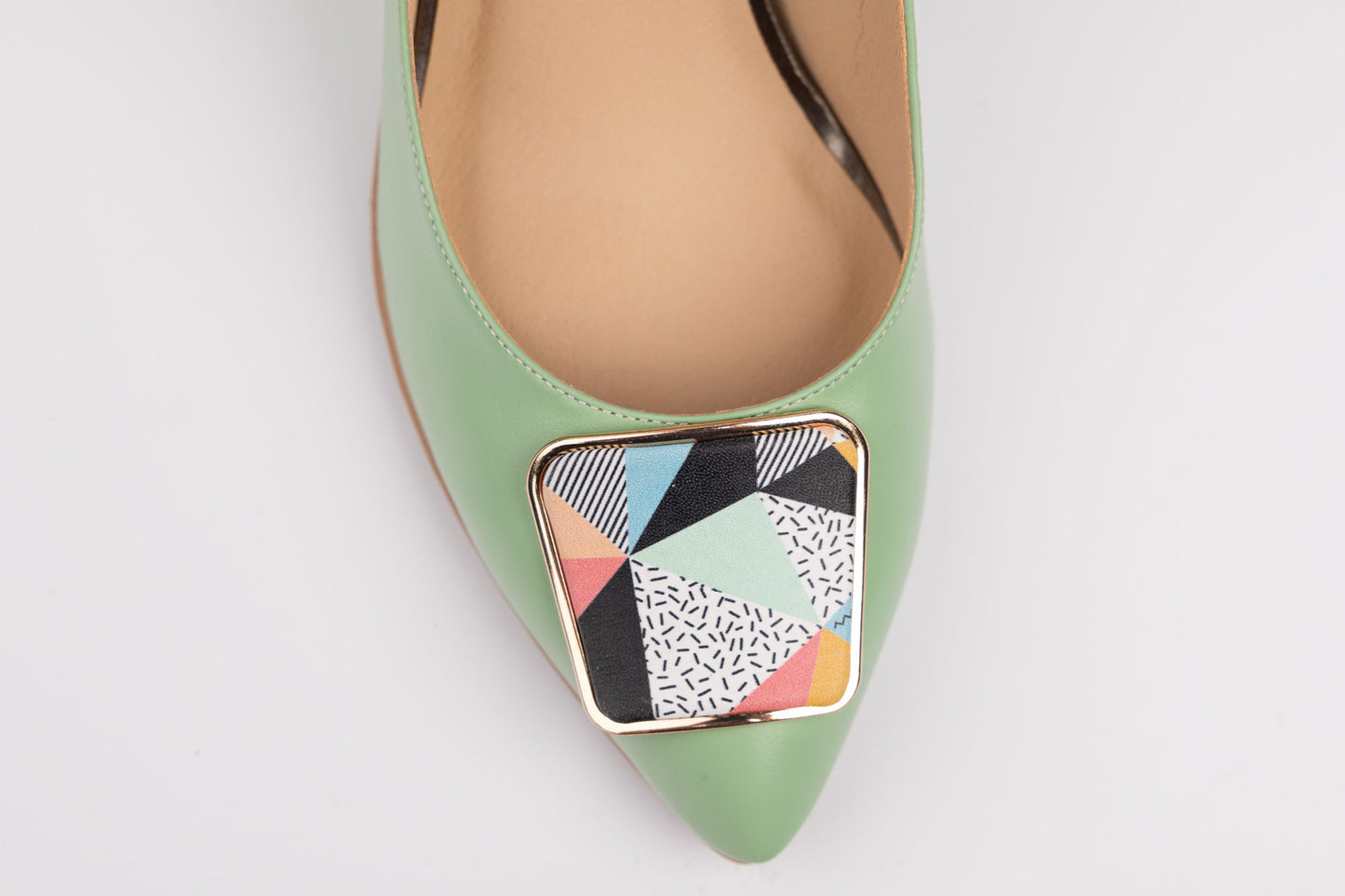 Pantofi damă piele naturală ANTONIO 19462 Verde (34-41)