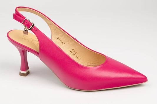 Pantofi damă piele naturală SALA 21042 Fuxia