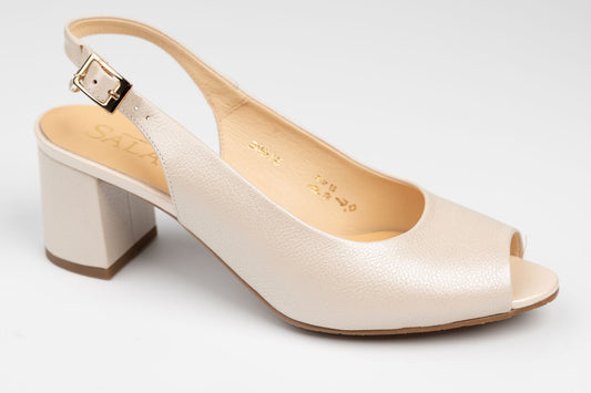 Sandale dama elegante piele naturala SALA 20018 Bej