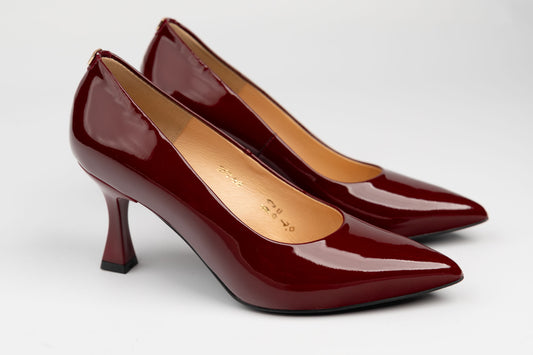 Pantofi damă piele naturală SALA 20768 Bordo