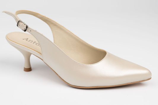 Pantofi damă piele naturală ANTONIO 4176-03 Bej (33-42)