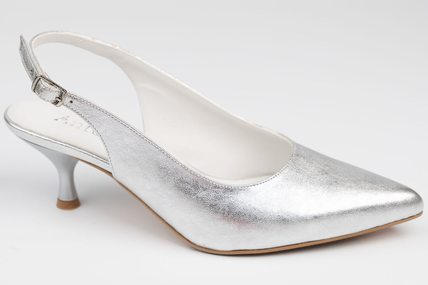 Pantofi damă piele naturală ANTONIO 4176-03 Argintiu (33-42)