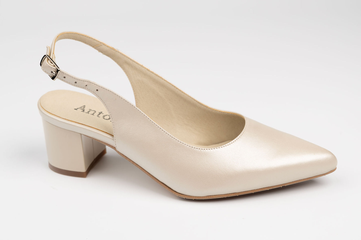 Pantofi damă piele naturală dec Antonio 4176 Bej