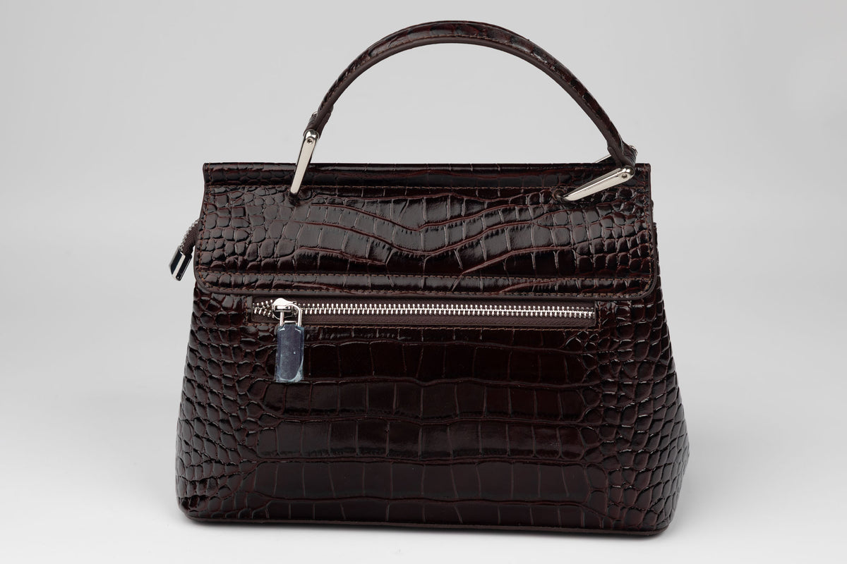 Poșetă damă piele naturală FENIX FASHION 8601 Cofee