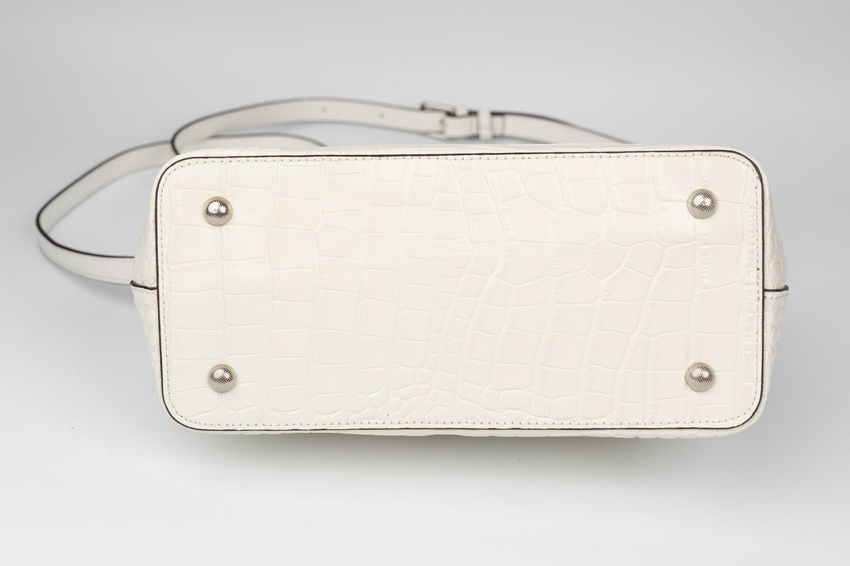 Poșetă damă piele naturală FENIX FASHION 8601 Alb