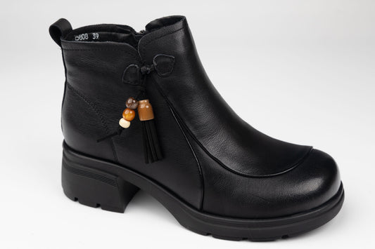 Ghete damă piele naturală FORMAZIONE 25808 N box