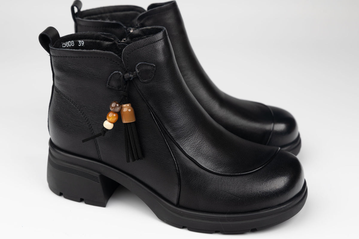 Ghete damă piele naturală FORMAZIONE 25808 N box
