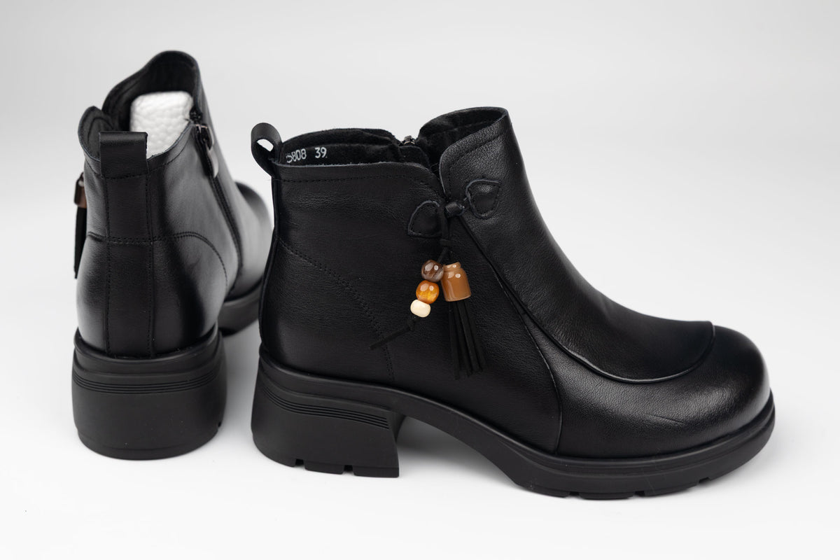 Ghete damă piele naturală FORMAZIONE 25808 N box
