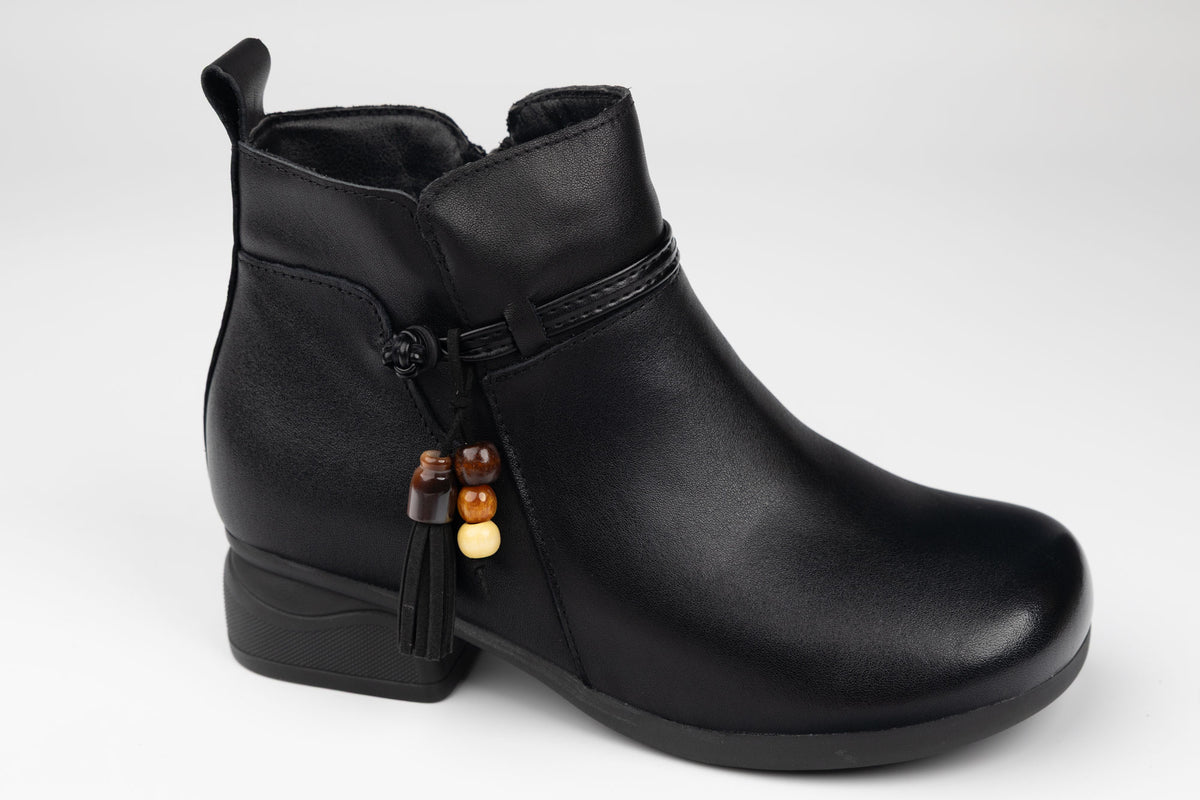 Ghete damă piele naturală FORMAZIONE 9881 Negru(36-41)