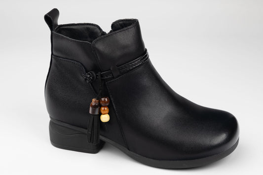 Ghete damă piele naturală FORMAZIONE 9881 Negru(36-41)