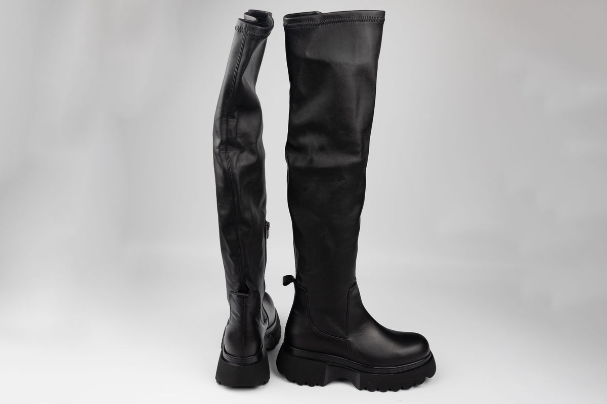 Cizme dama piele naturala stretch elastic DOGATI 022235-5 N box (36-40)