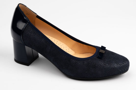 Pantofi damă piele naturală PULSO 1603 Blue Pic XXL