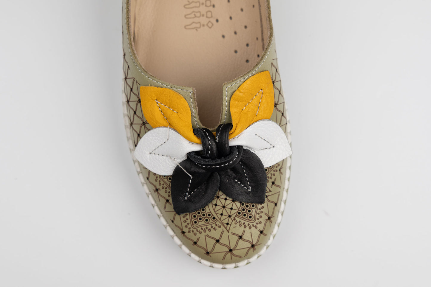 Pantofi damă piele naturală BIOFLEX 023-155 verde ( 36-40)