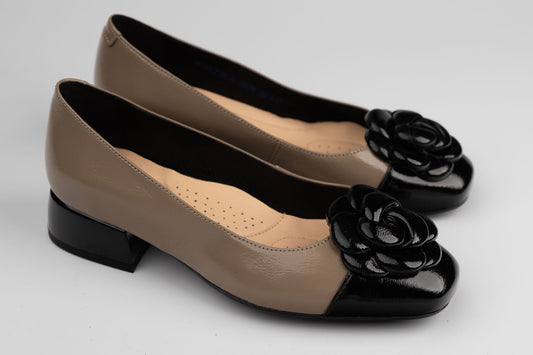 Pantofi damă piele naturală PULSO 1553 Gri XXL