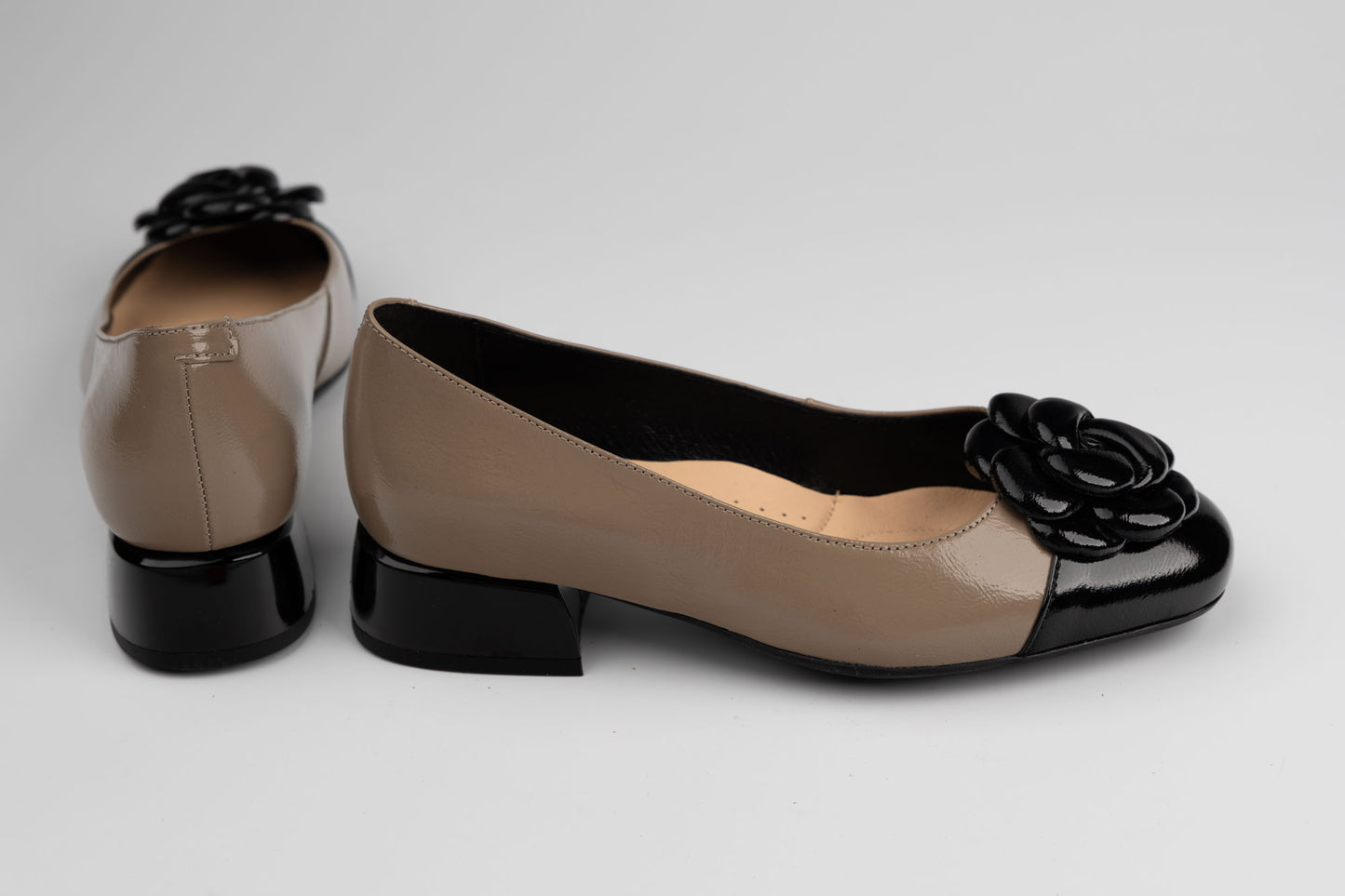 Pantofi damă piele naturală PULSO 1553 Gri XXL