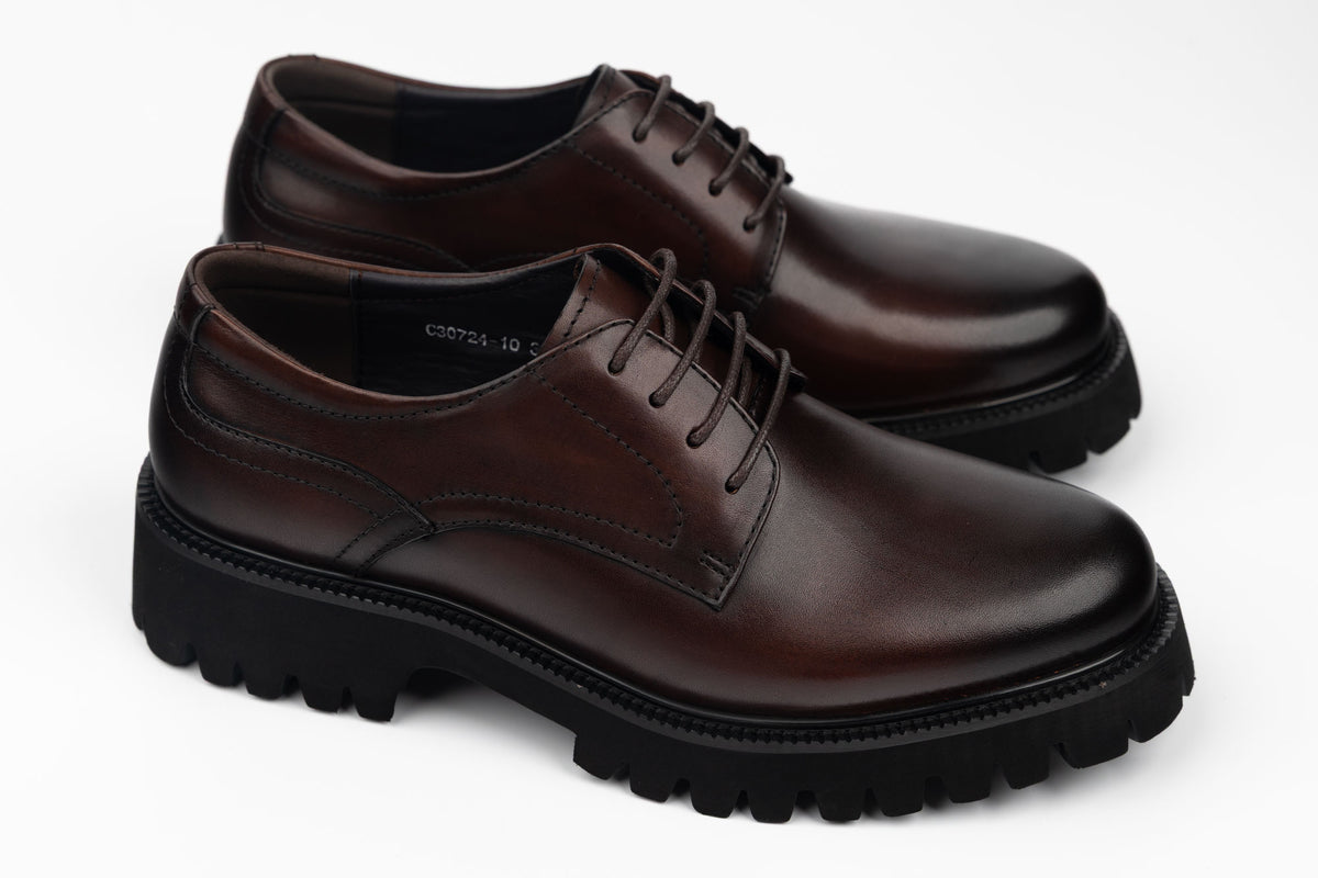 Pantofi bărbați piele naturală FEELING 30724-10 Maro (39-45)