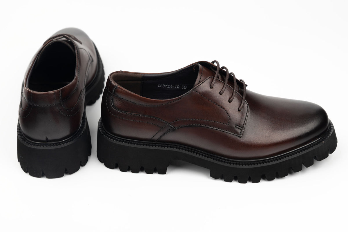 Pantofi bărbați piele naturală FEELING 30724-10 Maro (39-45)