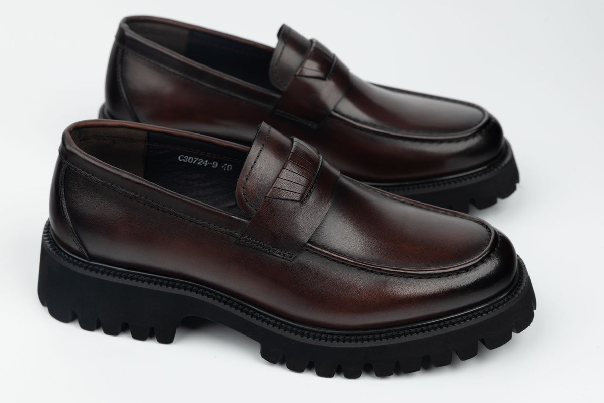 Pantofi bărbați piele naturală 30724-09 Maro (39-45)