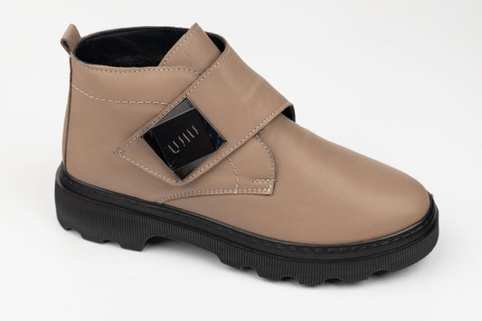 Ghete damă piele naturală DOGATI 011-4041 Bej
